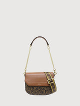 Dulcia Monogram Chain Shoulder Bag