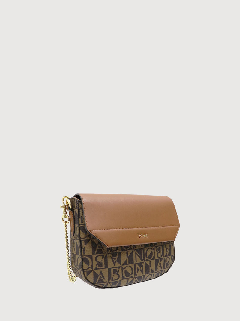 Dulcia Monogram Chain Shoulder Bag