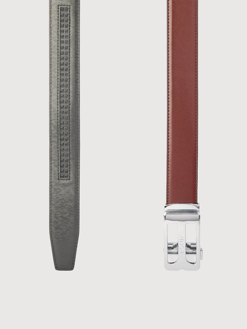 Beno Non-Reversible Leather Belt with Nickel Autolock Buckle