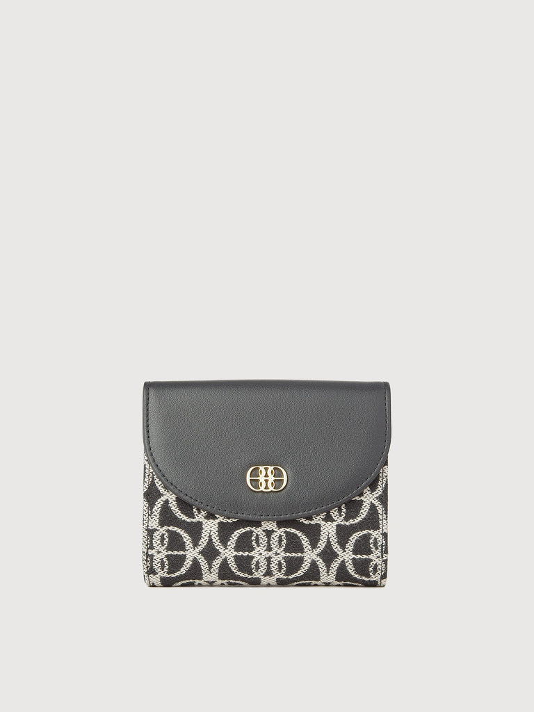 Nadia Monogram 2 Fold Short Wallet - BONIA