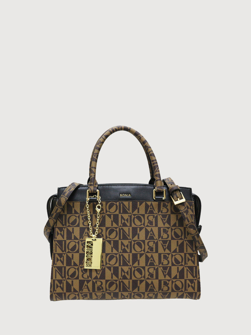 Lara Monogram Satchel Bag