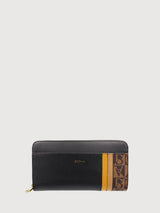 Terina Monogram Zipper Long Wallet