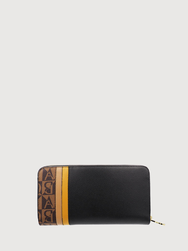 Terina Monogram Zipper Long Wallet